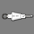 Key Clip W/ Key Ring & Capital Letter A Key Tag